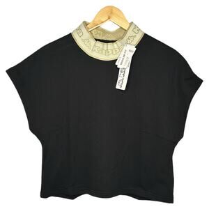Kappa logo crop sweater top women’s size small